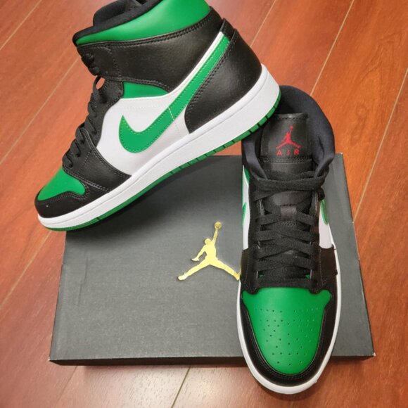 Jordan 1 Mid - Green Toe - Picture 3 of 7